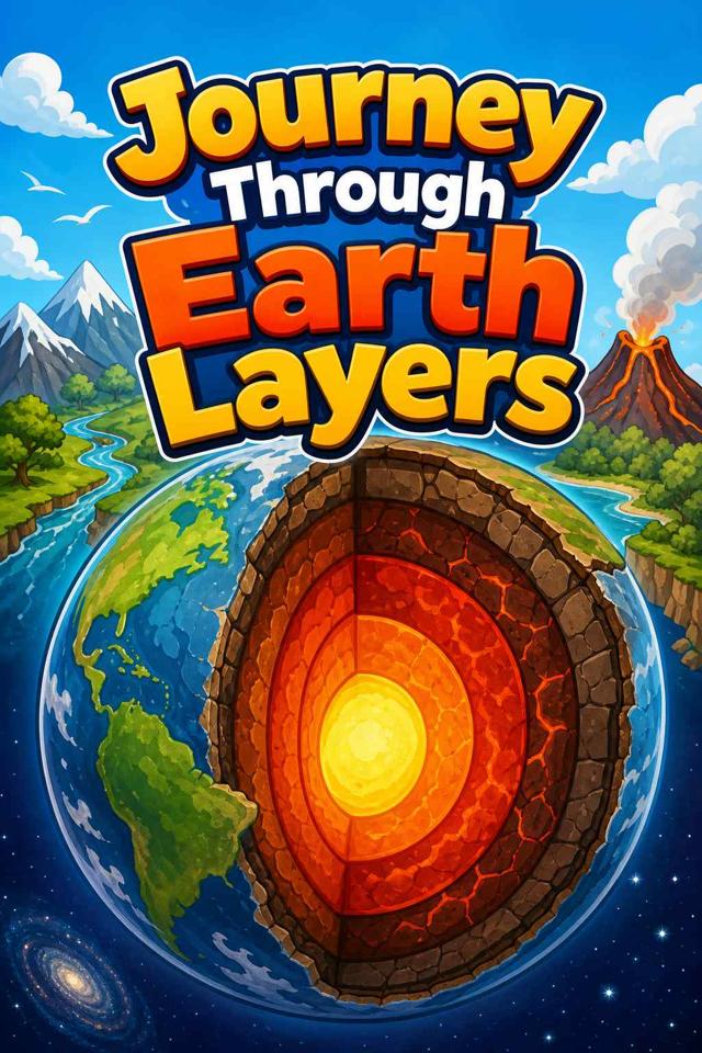 Front cover of Journey Through Earth Layers by Kidlet