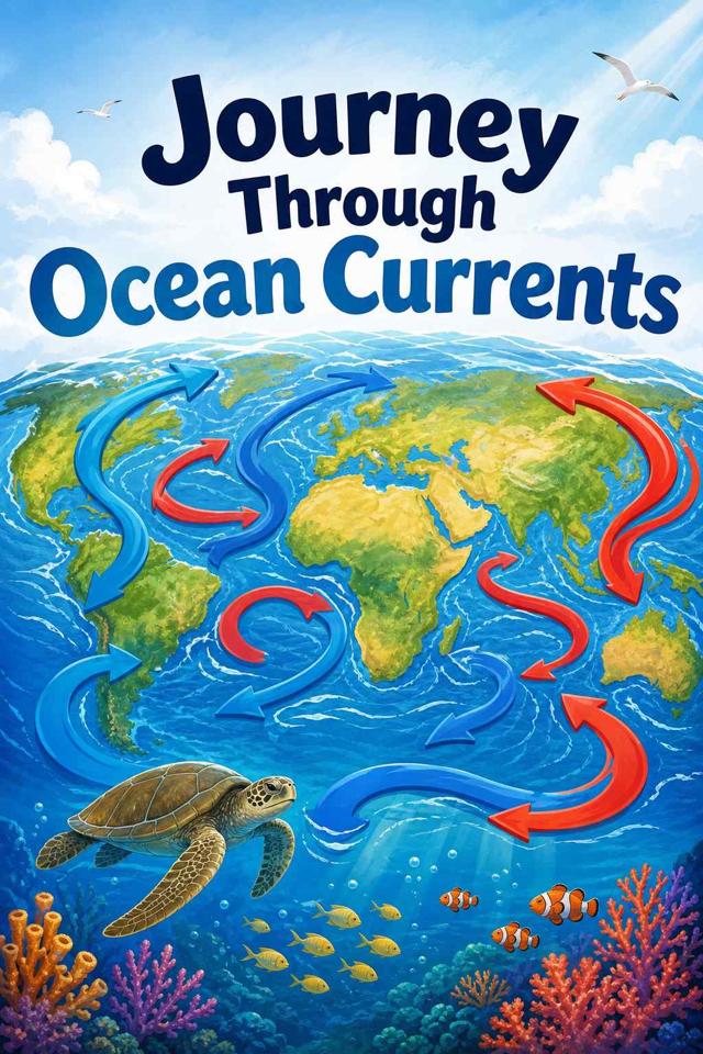 Front cover of Journey Through Ocean Currents by Kidlet