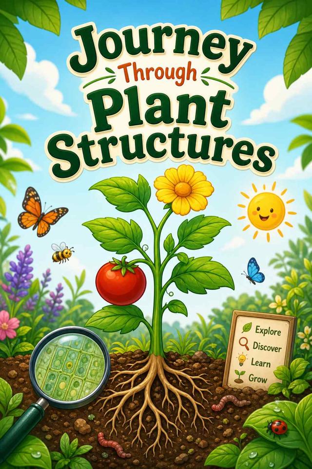 Front cover of Journey Through Plant Structures by Kidlet