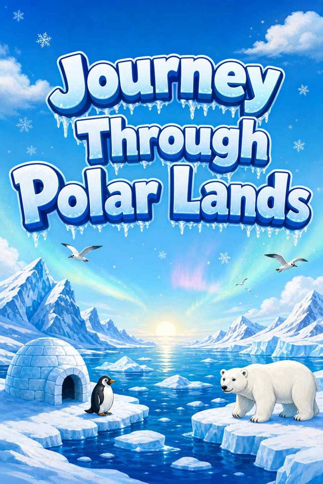 Front cover of Journey Through Polar Lands by Kidlet