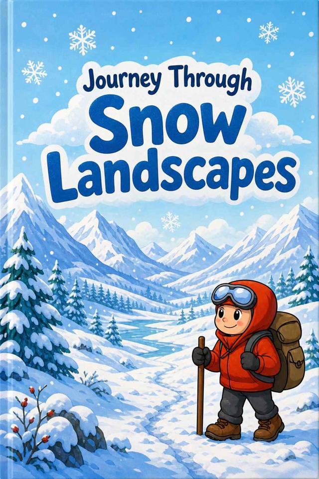 Front cover of Journey Through Snow Landscapes by Kidlet