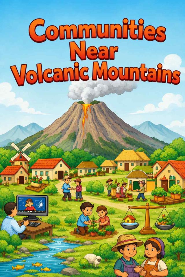 Front cover of Communities Near Volcanic Mountains by Kidlet