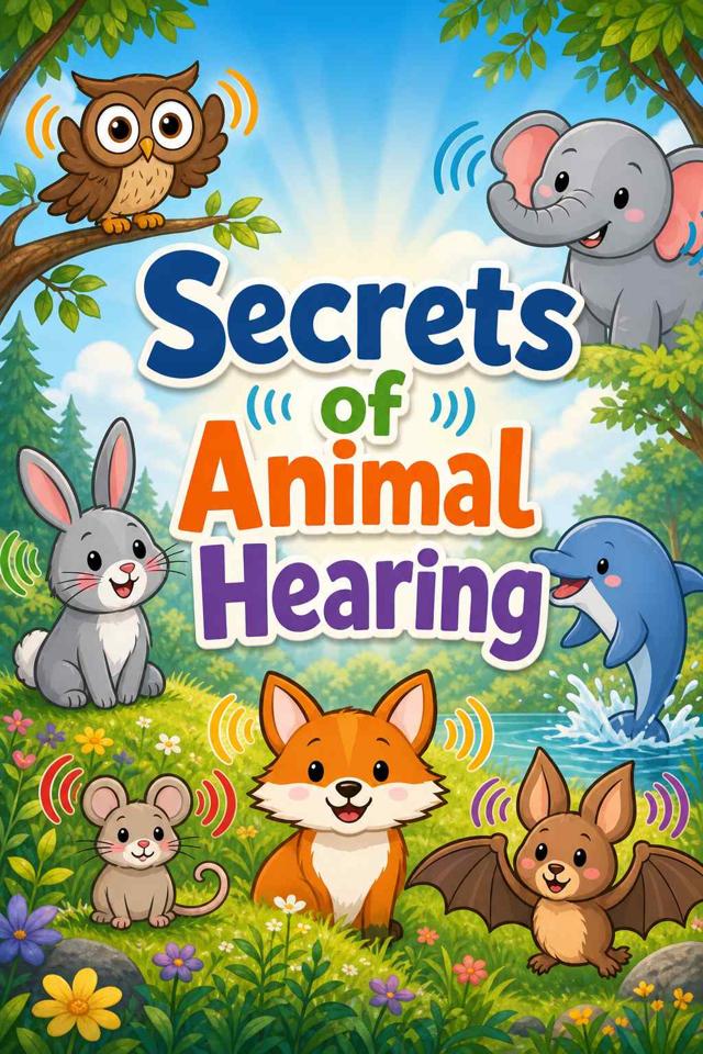 Front cover of Secrets of Animal Hearing by Kidlet