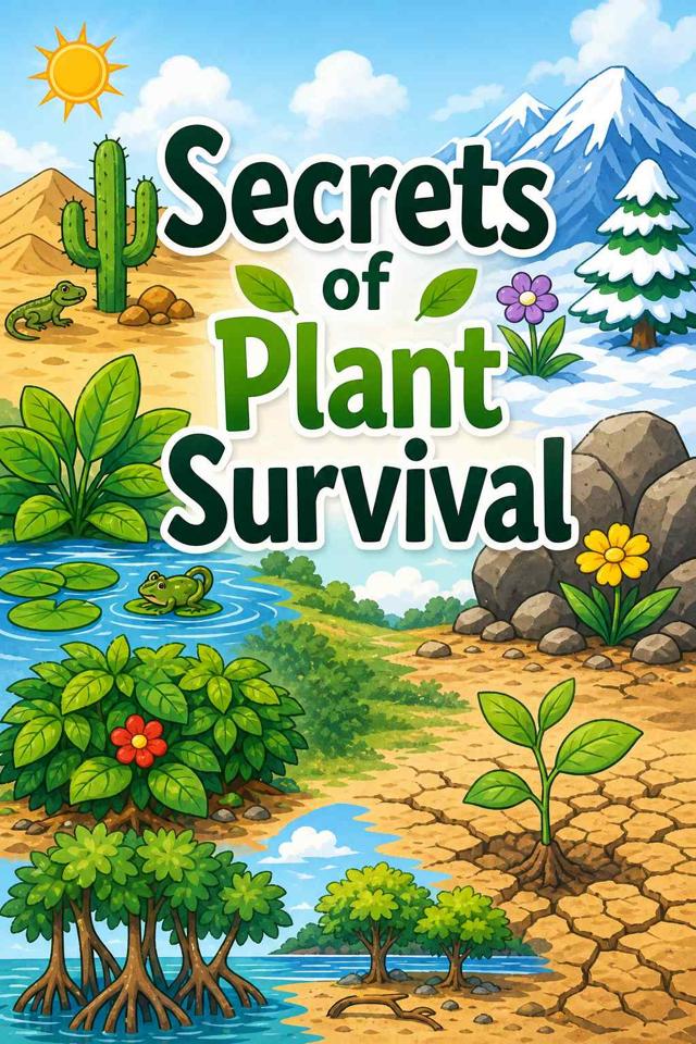 Front cover of Secrets of Plant Survival by Kidlet