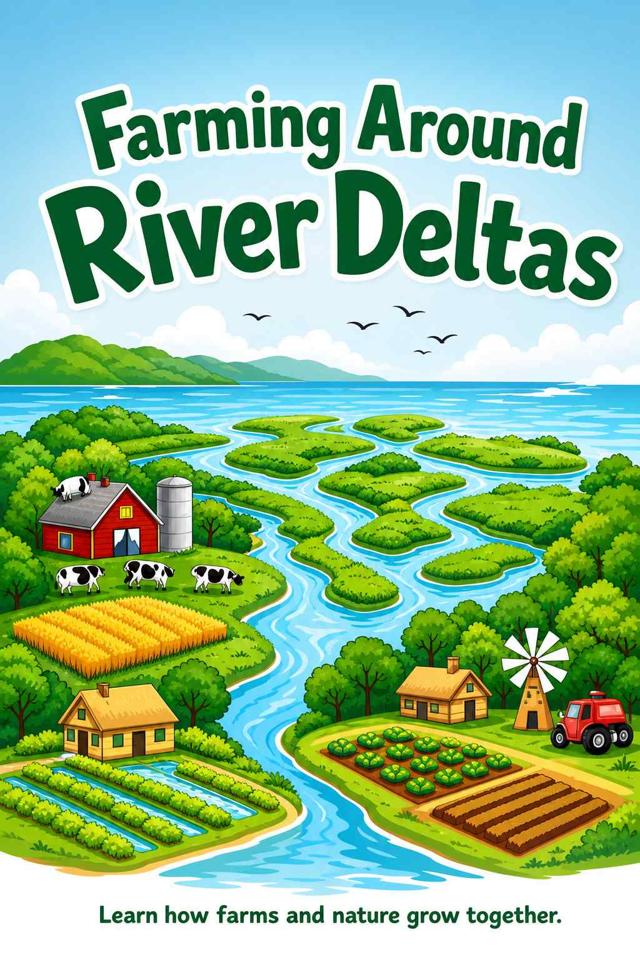 Front cover of Farming Around River Deltas by Kidlet