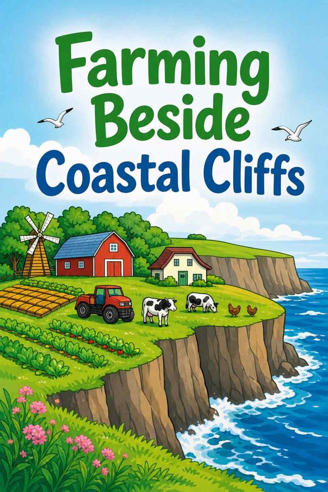 Front cover of Farming Beside Coastal Cliffs by Kidlet
