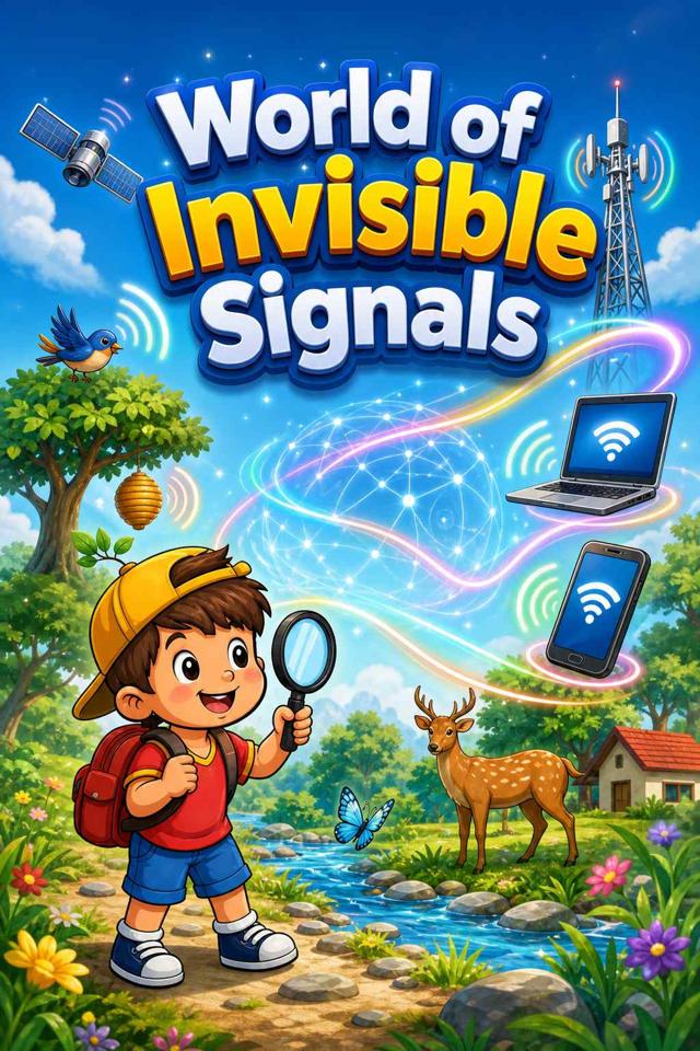 Front cover of World of Invisible Signals by Kidlet