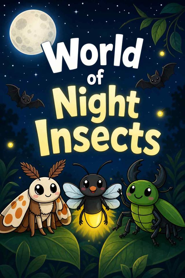 Front cover of World of Night Insects by Kidlet