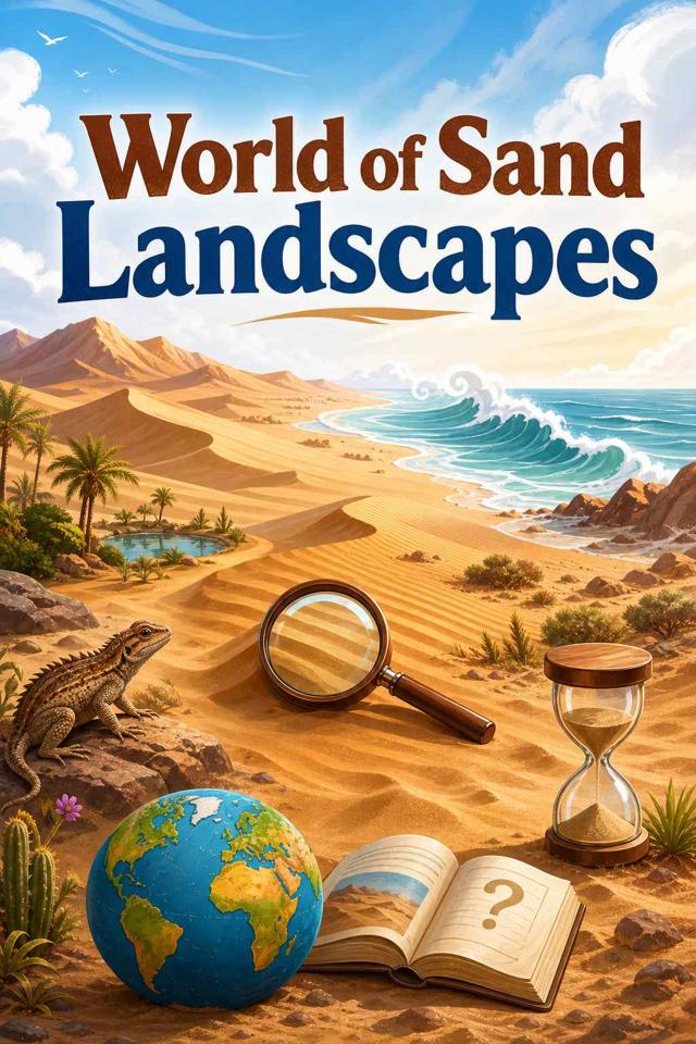 Front cover of World of Sand Landscapes by Kidlet
