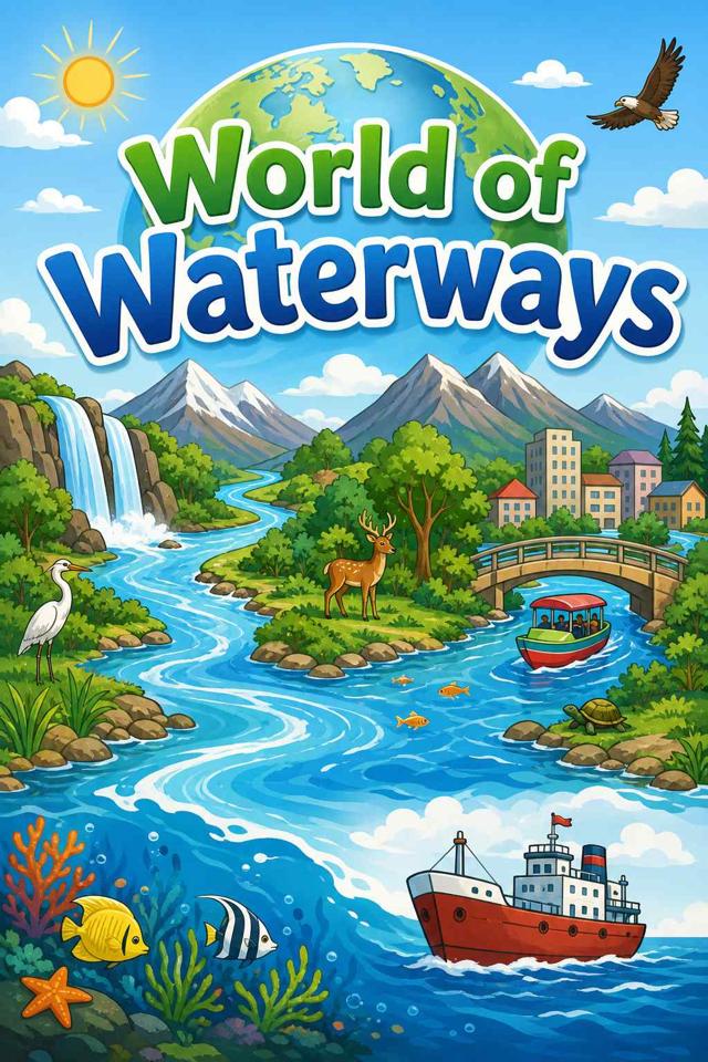 Front cover of World of Waterways by Kidlet