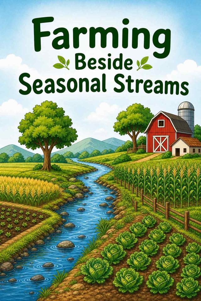 Front cover of Farming Beside Seasonal Streams by Kidlet