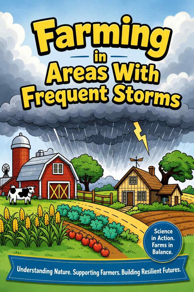 Front cover of Farming in Areas With Frequent Storms by Kidlet