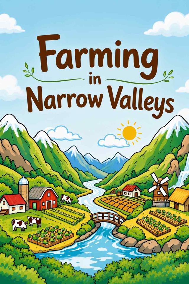 Front cover of Farming in Narrow Valleys by Kidlet
