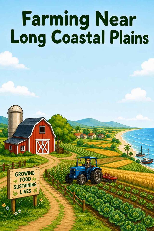 Front cover of Farming Near Long Coastal Plains by Kidlet