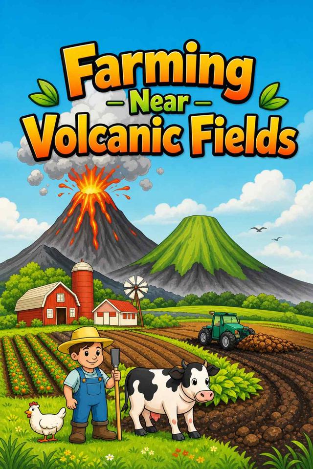 Front cover of Farming Near Volcanic Fields by Kidlet