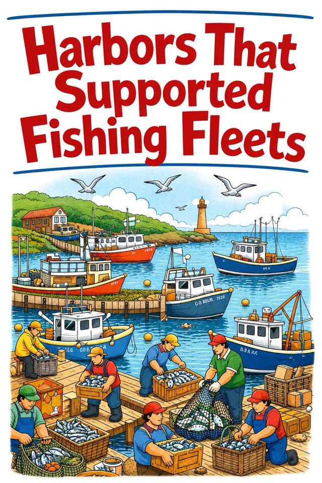 Front cover of Harbors That Supported Fishing Fleets by Kidlet