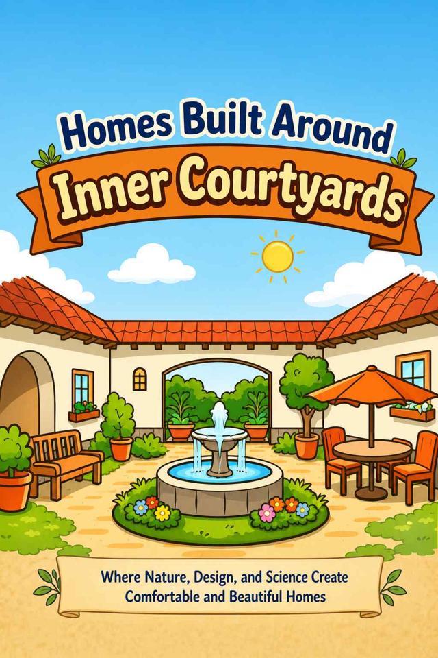 Front cover of Homes Built Around Inner Courtyards by Kidlet
