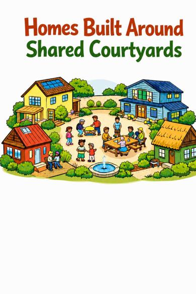 Cover of Homes Built Around Shared Courtyards