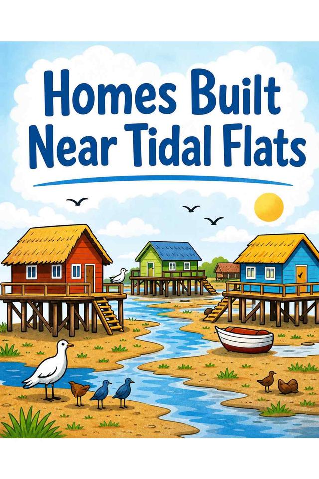 Front cover of Homes Built Near Tidal Flats by Kidlet