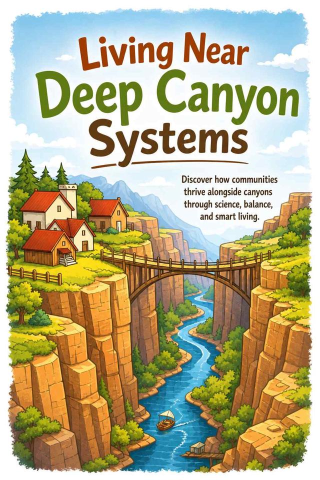 Front cover of Living Near Deep Canyon Systems by Kidlet
