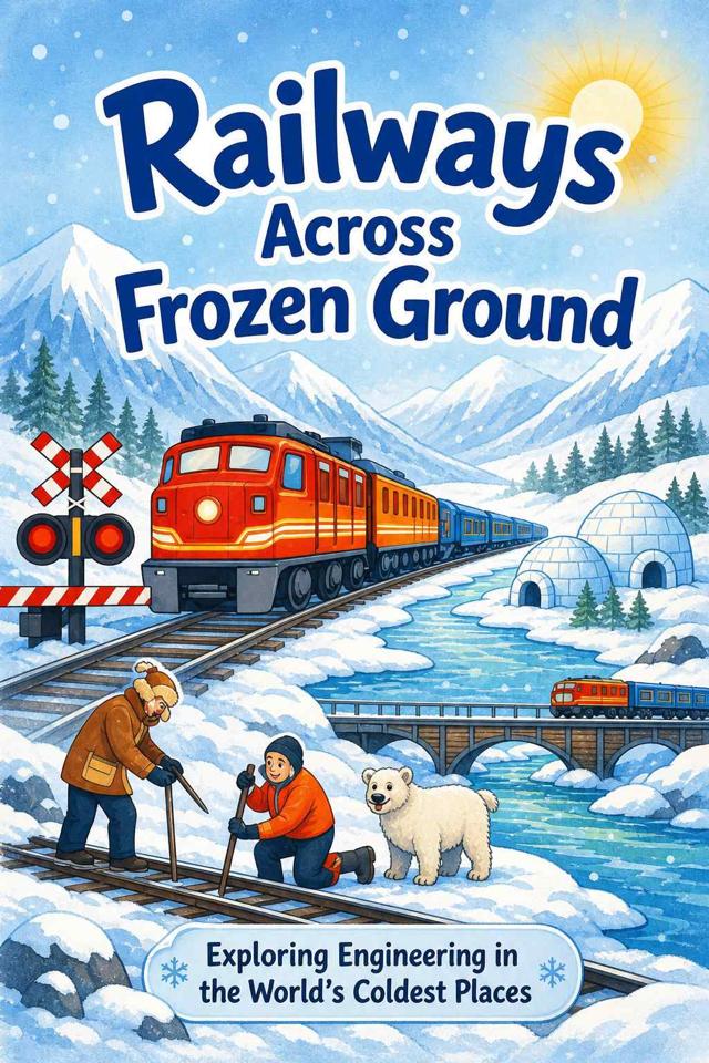 Front cover of Railways Across Frozen Ground by Kidlet