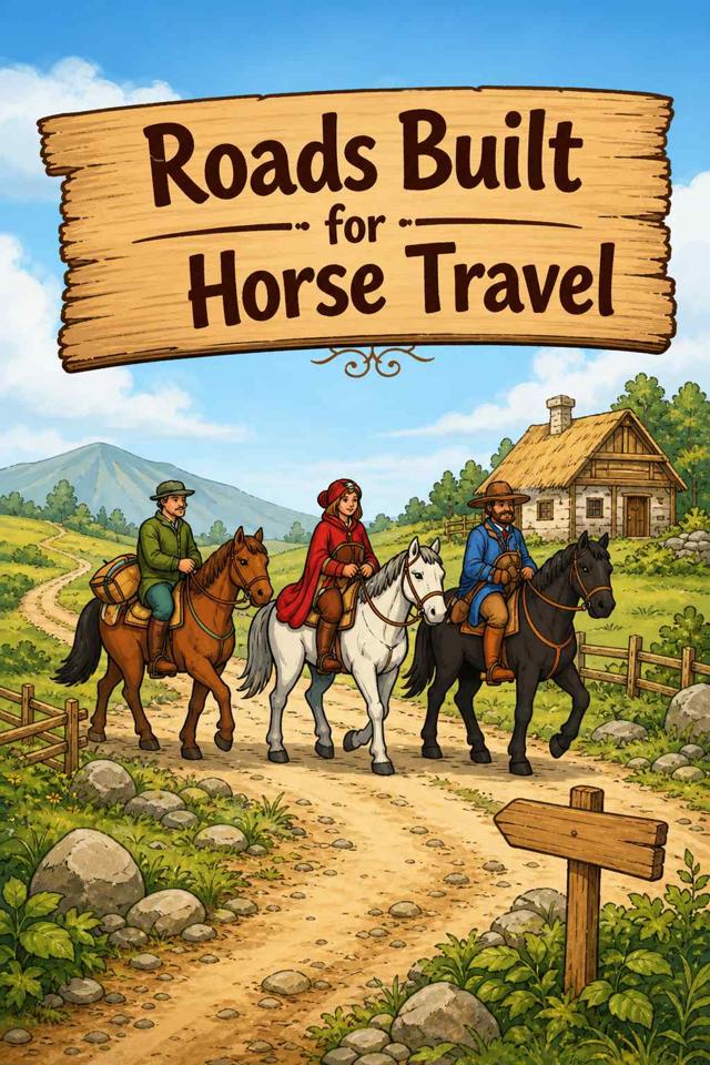 Front cover of Roads Built for Horse Travel by Kidlet