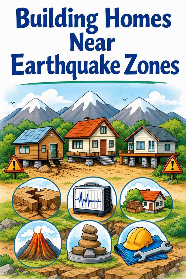 Front cover of Building Homes Near Earthquake Zones by Kidlet