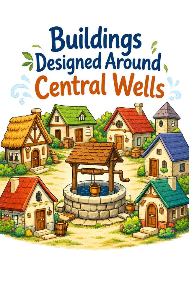 Front cover of Buildings Designed Around Central Wells by Kidlet