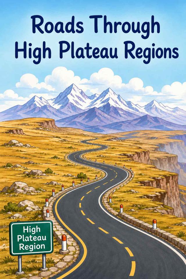 Front cover of Roads Through High Plateau Regions by Kidlet