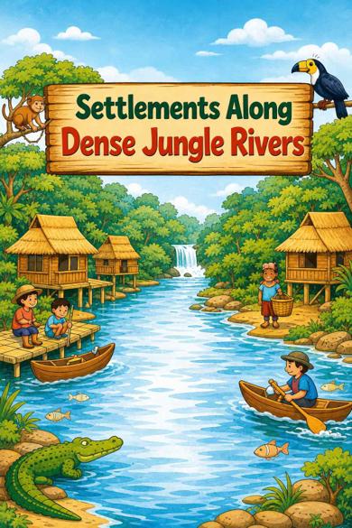 Cover of Settlements Along Dense Jungle Rivers