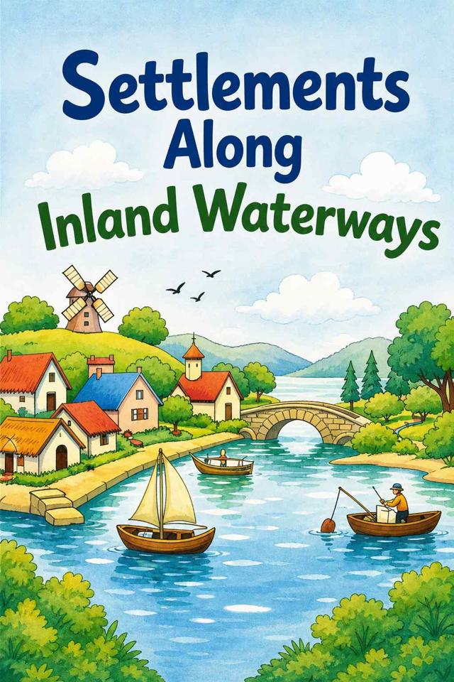 Front cover of Settlements Along Inland Waterways by Kidlet