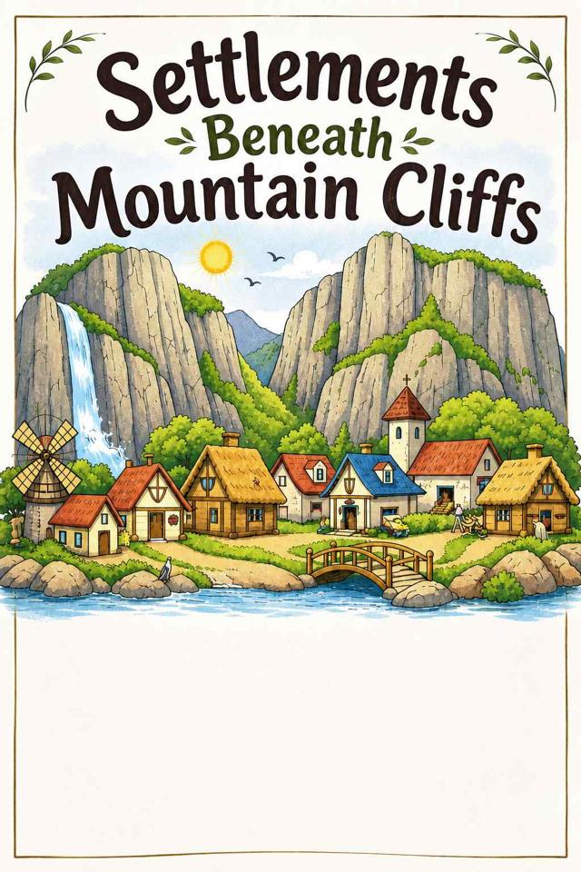 Front cover of Settlements Beneath Mountain Cliffs by Kidlet