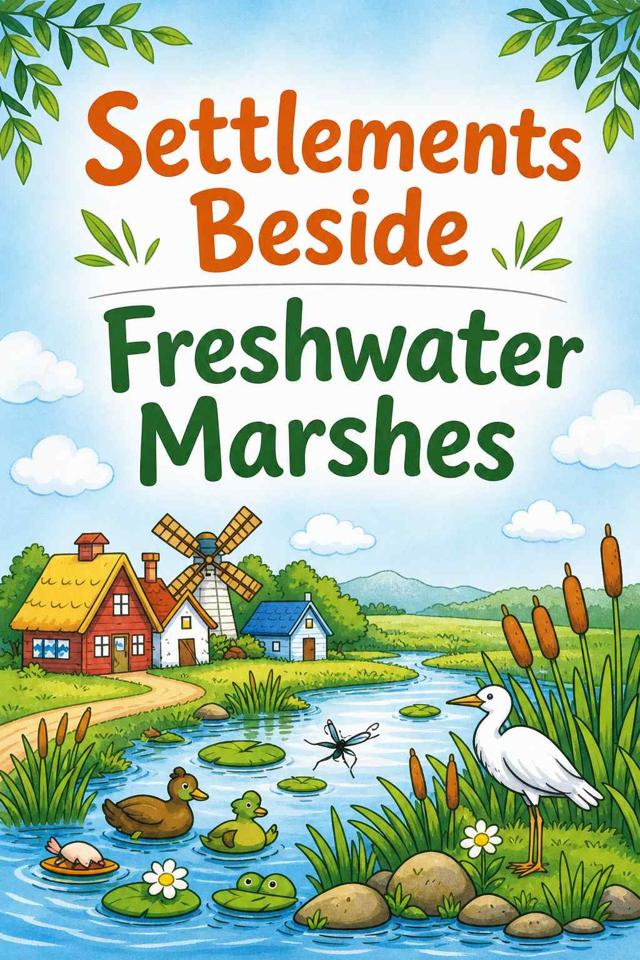 Front cover of Settlements Beside Freshwater Marshes by Kidlet