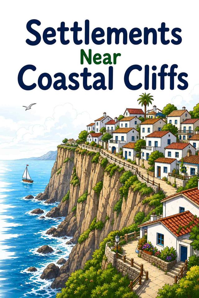 Front cover of Settlements Near Coastal Cliffs by Kidlet