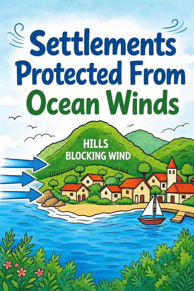 Front cover of Settlements Protected From Ocean Winds by Kidlet