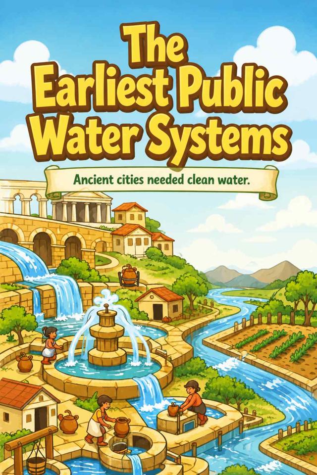 Front cover of The Earliest Public Water Systems by Kidlet