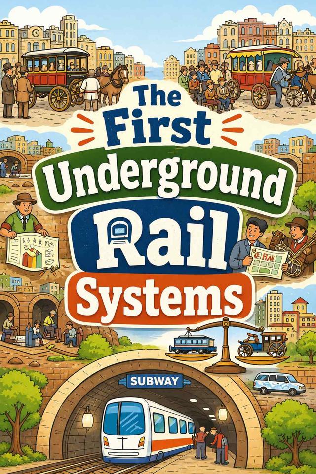 Front cover of The First Underground Rail Systems by Kidlet