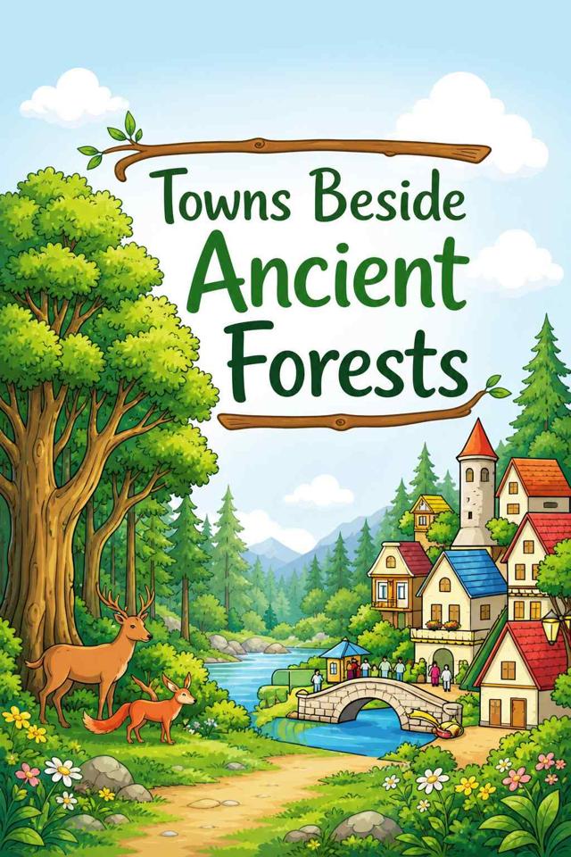 Front cover of Towns Beside Ancient Forests by Kidlet