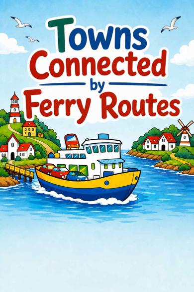 Cover of Towns Connected by Ferry Routes