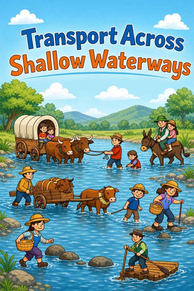 Front cover of Transport Across Shallow Waterways by Kidlet