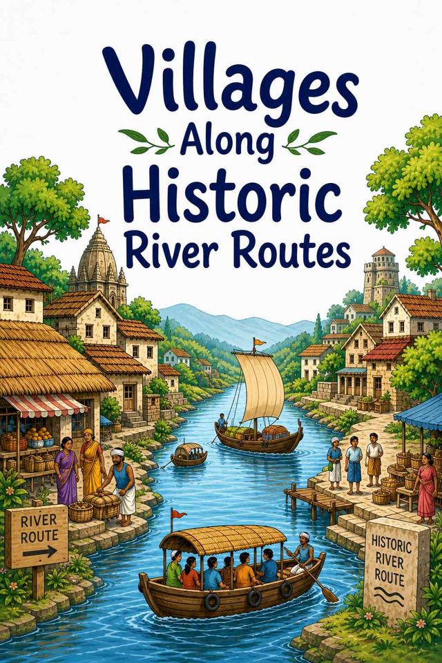 Front cover of Villages Along Historic River Routes by Kidlet