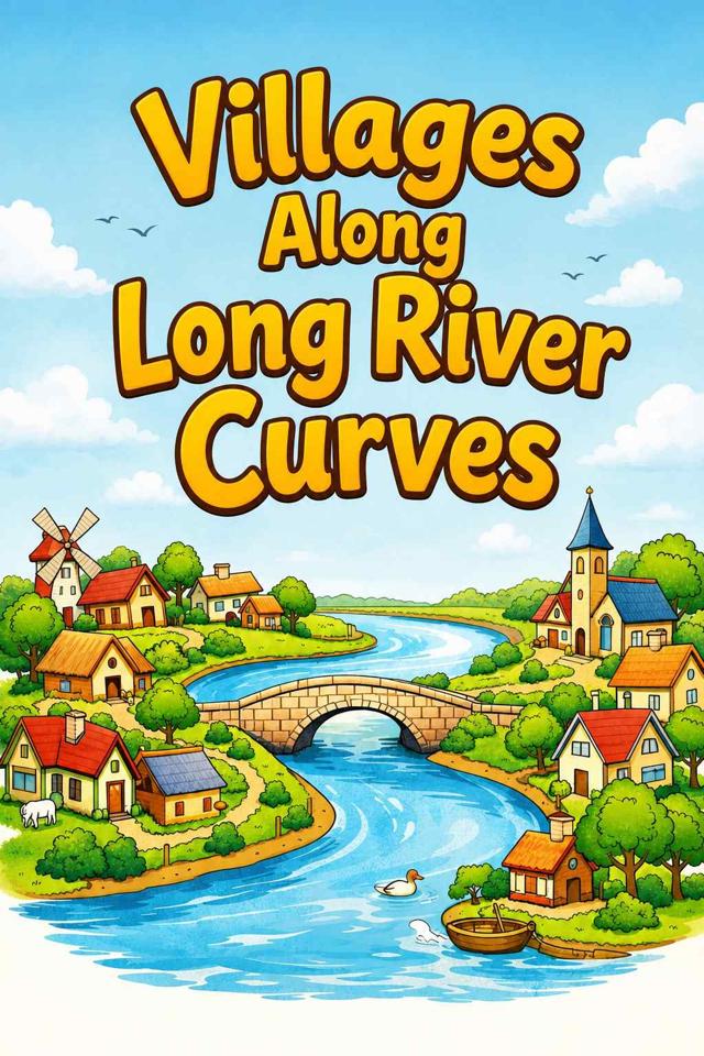 Front cover of Villages Along Long River Curves by Kidlet