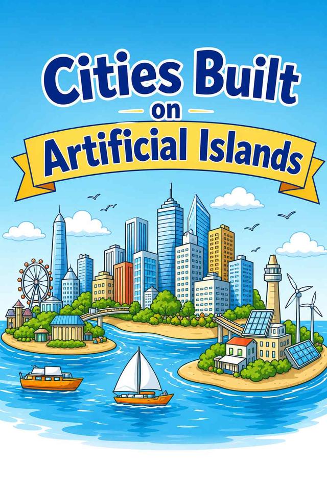 Front cover of Cities Built on Artificial Islands by Kidlet