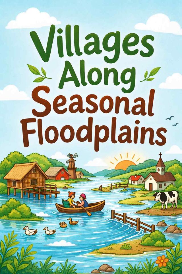 Front cover of Villages Along Seasonal Floodplains by Kidlet