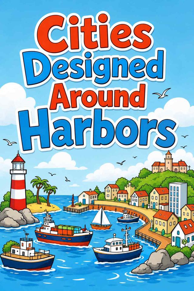 Front cover of Cities Designed Around Harbors by Kidlet