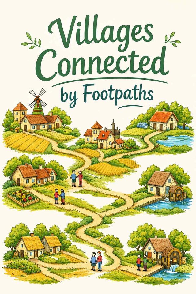 Front cover of Villages Connected by Footpaths by Kidlet