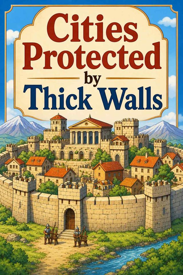 Front cover of Cities Protected by Thick Walls by Kidlet