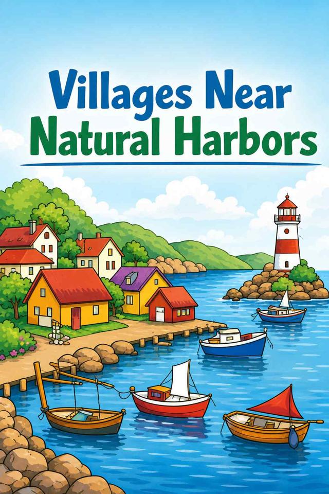 Front cover of Villages Near Natural Harbors by Kidlet
