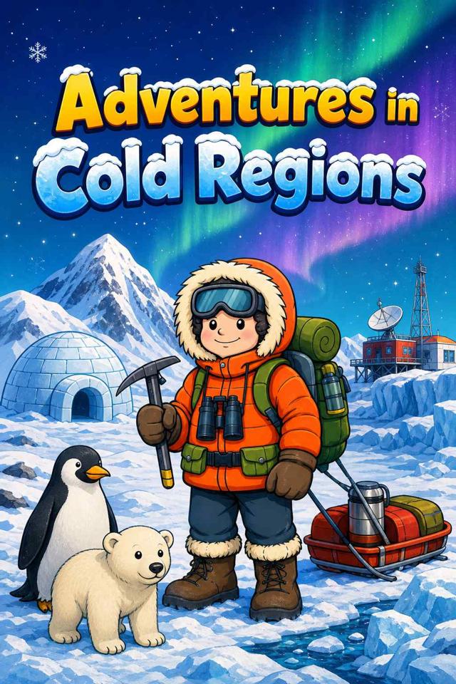 Front cover of Adventures in Cold Regions by Kidlet