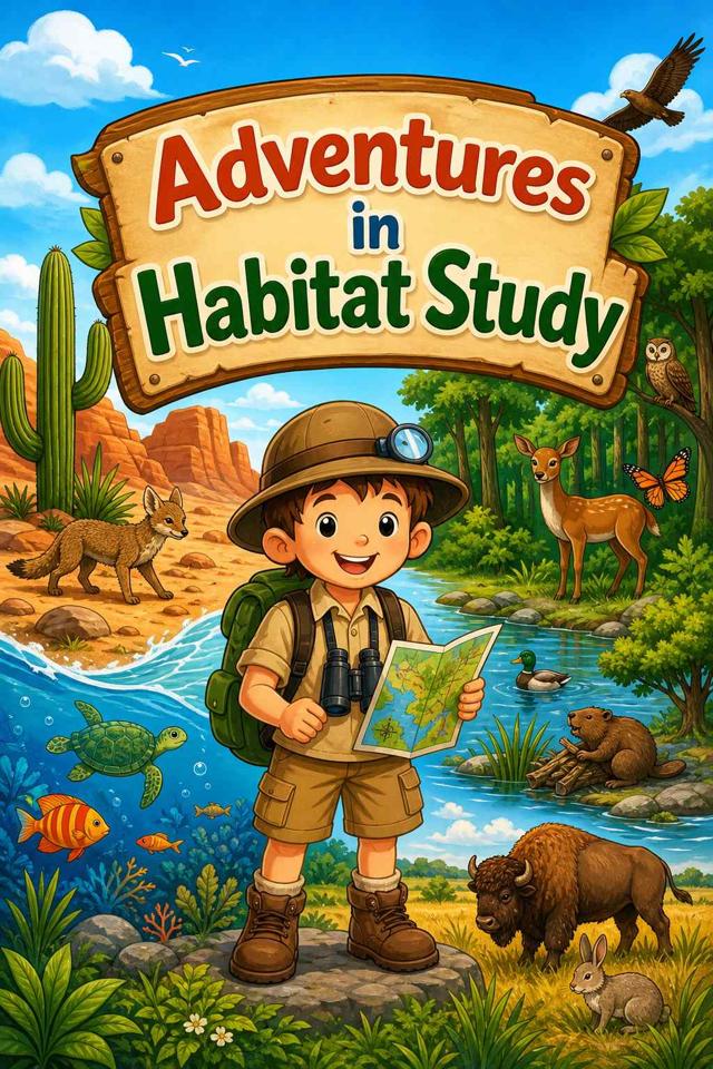 Front cover of Adventures in Habitat Study by Kidlet